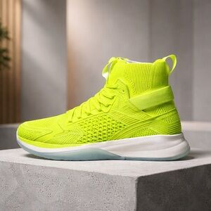 APL Luxury Men’s Neon Green High-Top Sneakers size 10 🔥🔥🔥